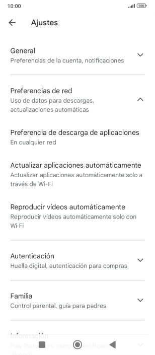 Pulsa Actualizar aplicaciones automáticamente. Pulsa Actualizar aplicaciones automáticamente.