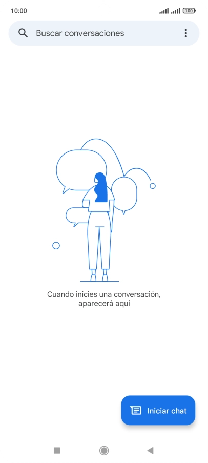 Pulsa Iniciar chat.