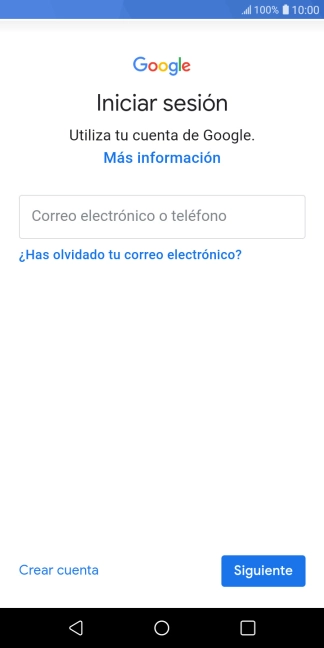 Si no tienes una cuenta de Google, pulsa Crear cuenta y sigue las indicaciones de la pantalla para ver cómo crear una cuenta nueva. Si no tienes una cuenta de Google, pulsa Crear cuenta y sigue las indicaciones de la pantalla para ver cómo crear una cuenta nueva.