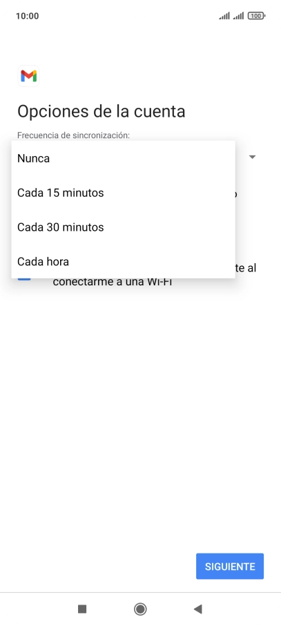 Pulsa el ajuste deseado. Pulsa el ajuste deseado.