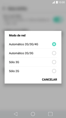 Pulsa el tipo de red deseado. Pulsa el tipo de red deseado.