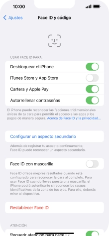 Pulsa el indicador para activar o desactivar la función. Pulsa el indicador para activar o desactivar la función.