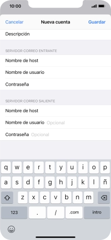 Pulsa Guardar. Ahora se ha configurado tu cuenta de correo electrónico. Si deseas seleccionar más ajustes del servidor de correo de entrada o de salida, continúa con los pasos siguientes. Pulsa Guardar. Ahora se ha configurado tu cuenta de correo electrónico. Si deseas seleccionar más ajustes del servidor de correo de entrada o de salida, continúa con los pasos siguientes.