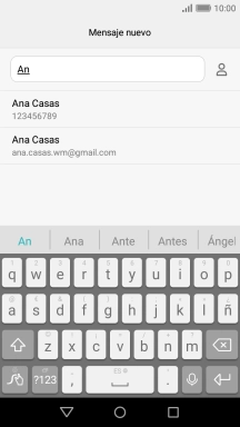 Pulsa el contacto deseado. Pulsa el contacto deseado.
