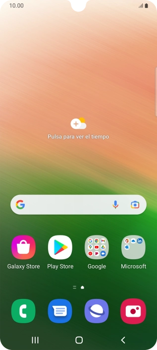 Desliza dos dedos hacia abajo desde la parte superior de la pantalla. Desliza dos dedos hacia abajo desde la parte superior de la pantalla.
