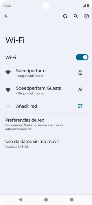 Pulsa la red wifi deseada.