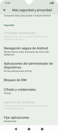 Pulsa Bloqueo de SIM. Pulsa Bloqueo de SIM.