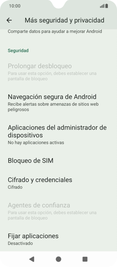 Pulsa Bloqueo de SIM. Pulsa Bloqueo de SIM.