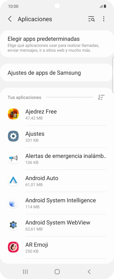 Pulsa la app deseada. Pulsa la app deseada.