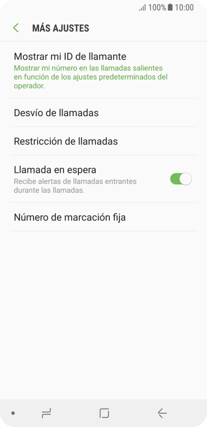 Pulsa Desvío de llamadas.