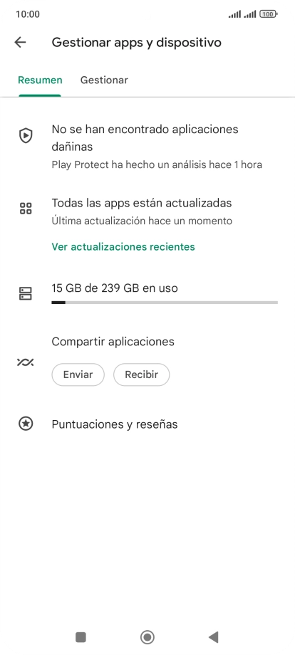 Pulsa Gestionar. Pulsa Gestionar.