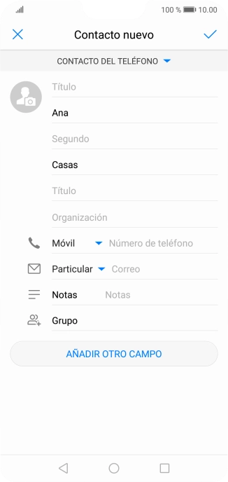 Pulsa Número de teléfono e introduce el número de teléfono deseado. Pulsa Número de teléfono e introduce el número de teléfono deseado.