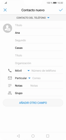 Pulsa Número de teléfono e introduce el número de teléfono deseado. Pulsa Número de teléfono e introduce el número de teléfono deseado.