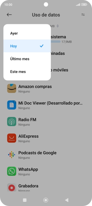 Pulsa el ajuste deseado. Pulsa el ajuste deseado.