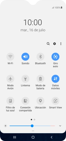 Pulsa el icono de ajustes.