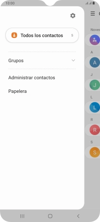 Pulsa Administrar contactos. Pulsa Administrar contactos.
