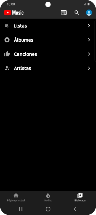 Pulsa una categoría y desplázate al archivo de música deseado. Pulsa una categoría y desplázate al archivo de música deseado.