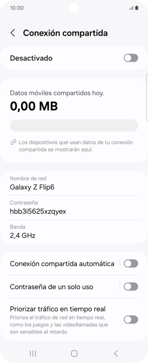 Pulsa Nombre de red. Pulsa Nombre de red.