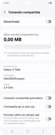 Pulsa Nombre de red. Pulsa Nombre de red.