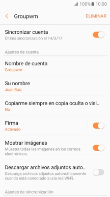 Pulsa Su nombre.
