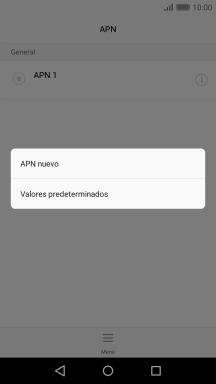 Pulsa APN nuevo. Pulsa APN nuevo.
