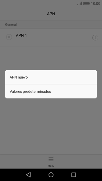 Pulsa APN nuevo. Pulsa APN nuevo.