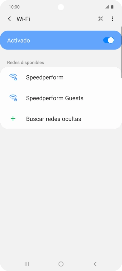 Pulsa la red wifi deseada.