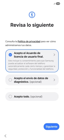 Pulsa Siguiente.