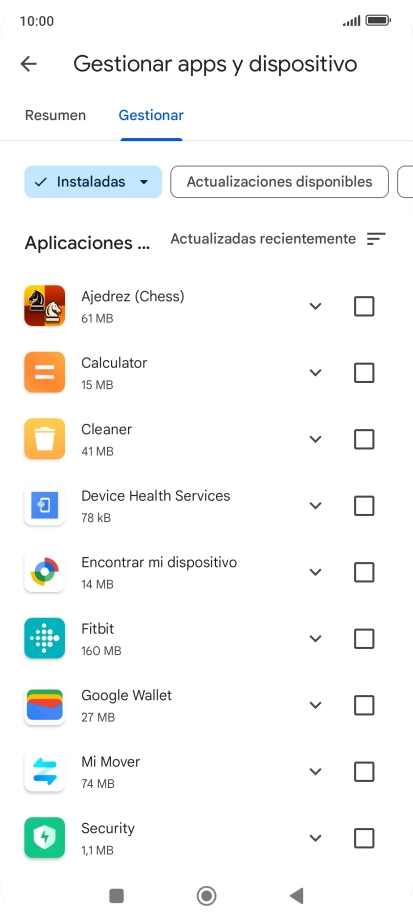 Pulsa la app deseada. Pulsa la app deseada.