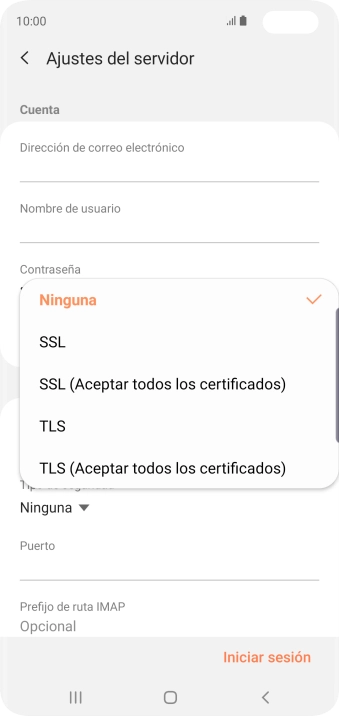 Pulsa Ninguna para desactivar la función. Pulsa Ninguna para desactivar la función.