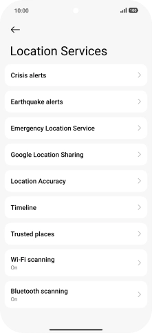 Press Location Accuracy. Press Location Accuracy.