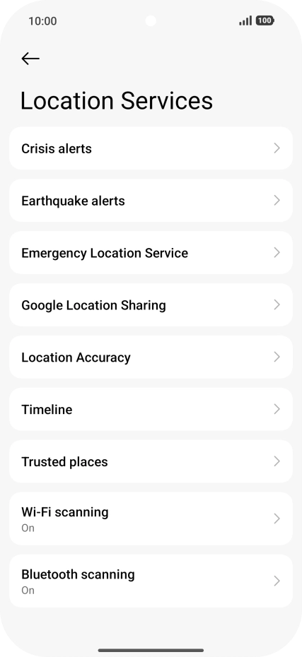 Press Location Accuracy. Press Location Accuracy.