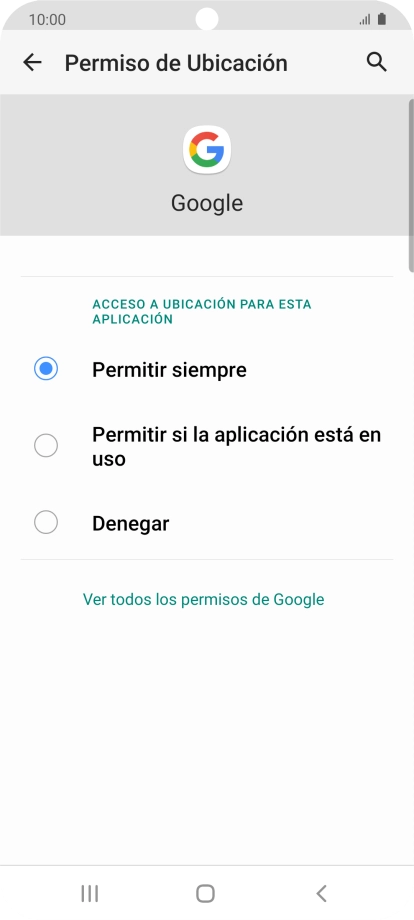 Pulsa el ajuste deseado. Pulsa el ajuste deseado.