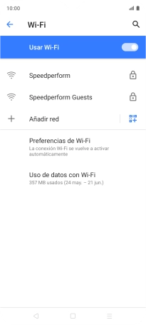 Pulsa la red wifi deseada. Pulsa la red wifi deseada.