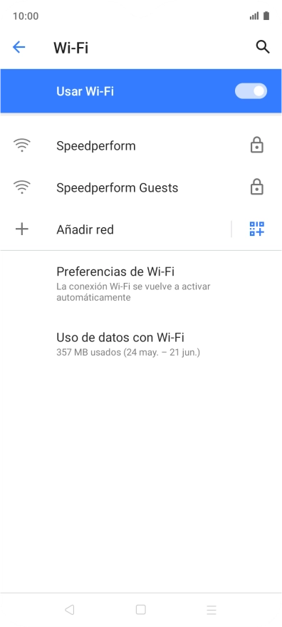 Pulsa la red wifi deseada. Pulsa la red wifi deseada.
