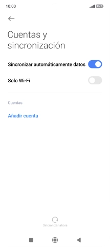Pulsa Añadir cuenta. Pulsa Añadir cuenta.