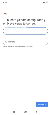 Pulsa Tu nombre e introduce el nombre del remitente. Pulsa Tu nombre e introduce el nombre del remitente.