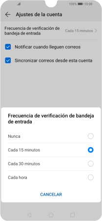 Pulsa el ajuste deseado. Pulsa el ajuste deseado.