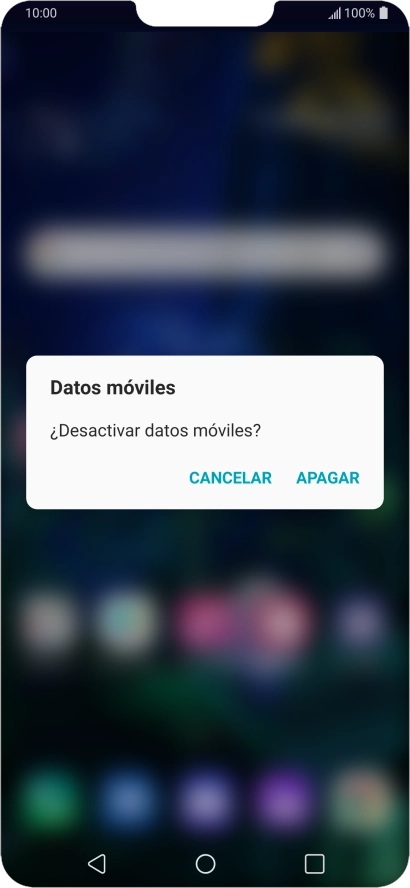 Si desactivas la función, pulsa APAGAR. Si desactivas la función, pulsa APAGAR.