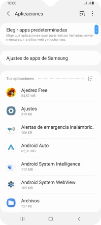 Pulsa la app deseada. Pulsa la app deseada.