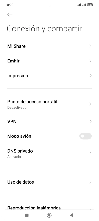 Pulsa Uso de datos. Pulsa Uso de datos.