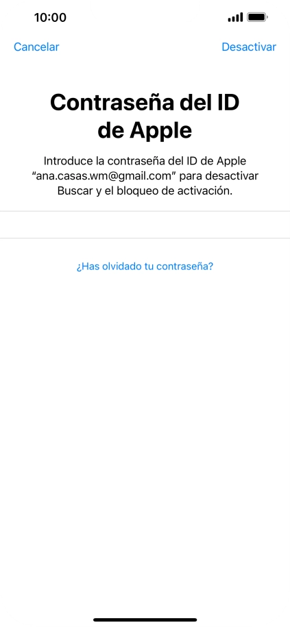 Pulsa Desactivar. Pulsa Desactivar.