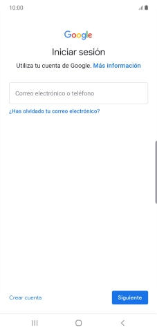 Si no tienes una cuenta de Google, pulsa Crear cuenta y sigue las indicaciones de la pantalla para ver cómo crear una cuenta nueva. Si no tienes una cuenta de Google, pulsa Crear cuenta y sigue las indicaciones de la pantalla para ver cómo crear una cuenta nueva.
