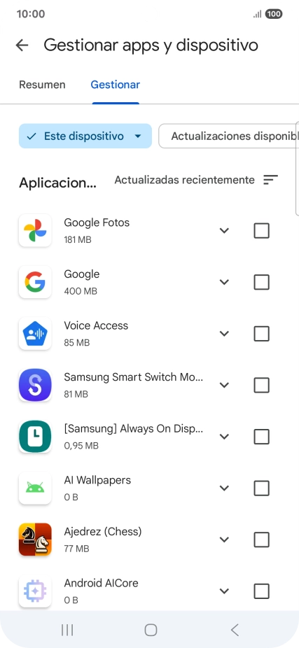 Pulsa la app deseada. Pulsa la app deseada.