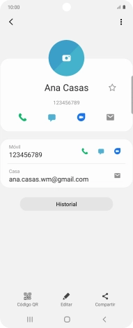 Pulsa el icono de llamada junto al número deseado. Pulsa el icono de llamada junto al número deseado.