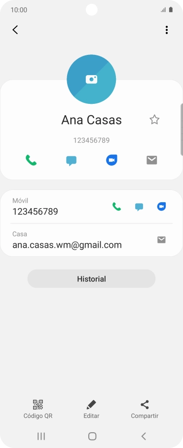 Pulsa el icono de llamada junto al número deseado. Pulsa el icono de llamada junto al número deseado.