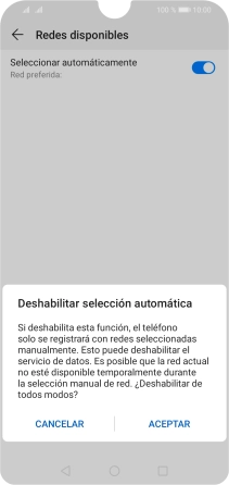 Pulsa ACEPTAR y espera mientras el teléfono está buscando redes. Pulsa ACEPTAR y espera mientras el teléfono está buscando redes.