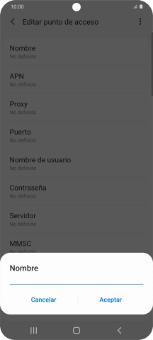 Introduce Vodafone Internet y pulsa Aceptar. Introduce Vodafone Internet y pulsa Aceptar.