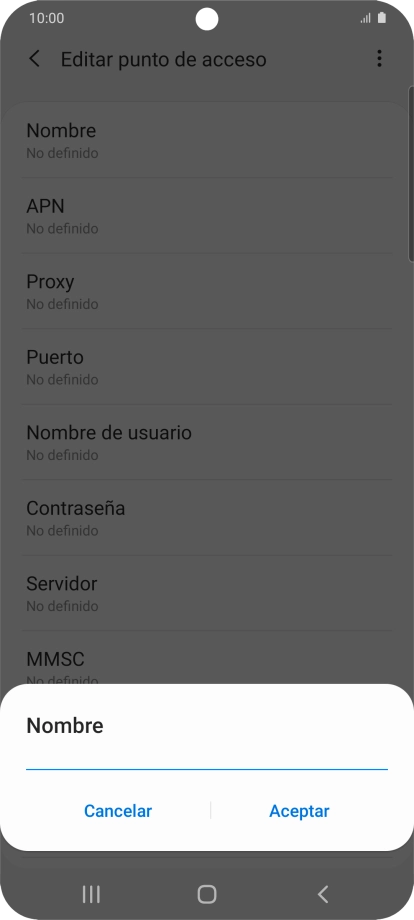 Introduce Vodafone Internet y pulsa Aceptar. Introduce Vodafone Internet y pulsa Aceptar.