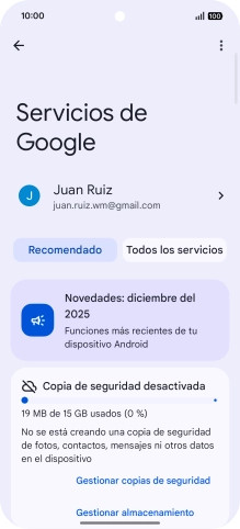 Pulsa Todos los servicios.